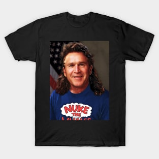 George W Bush rules 43rd US president mullet T-Shirt